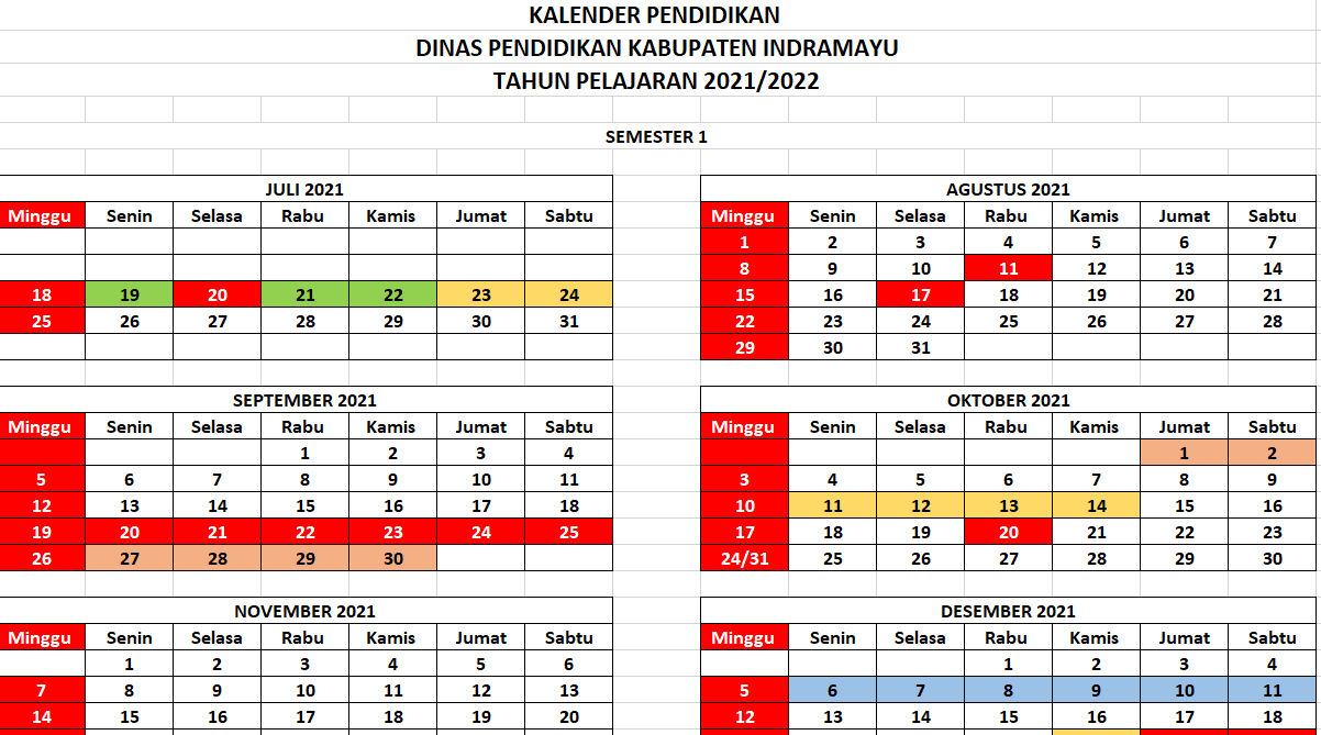 Kalender Pendidikan 2022 Jawa Barat